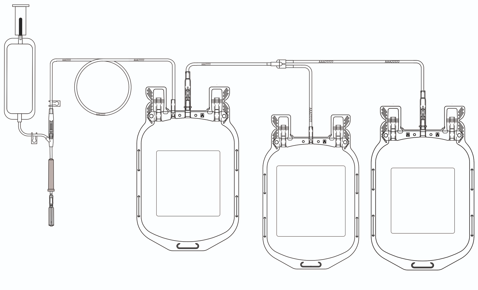 Контейнер для заготовки крови и ее компонентов стерильный SUZHOU LAISHI