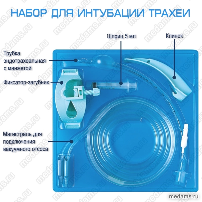 Набор для интубации трахеи фото